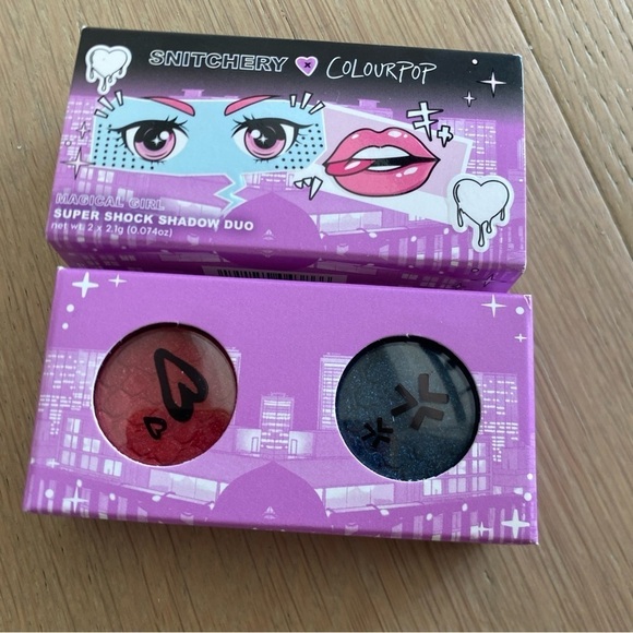 Colourpop x Snitchery eyeshadow super shock shadow duo new in box - Picture 3 of 6